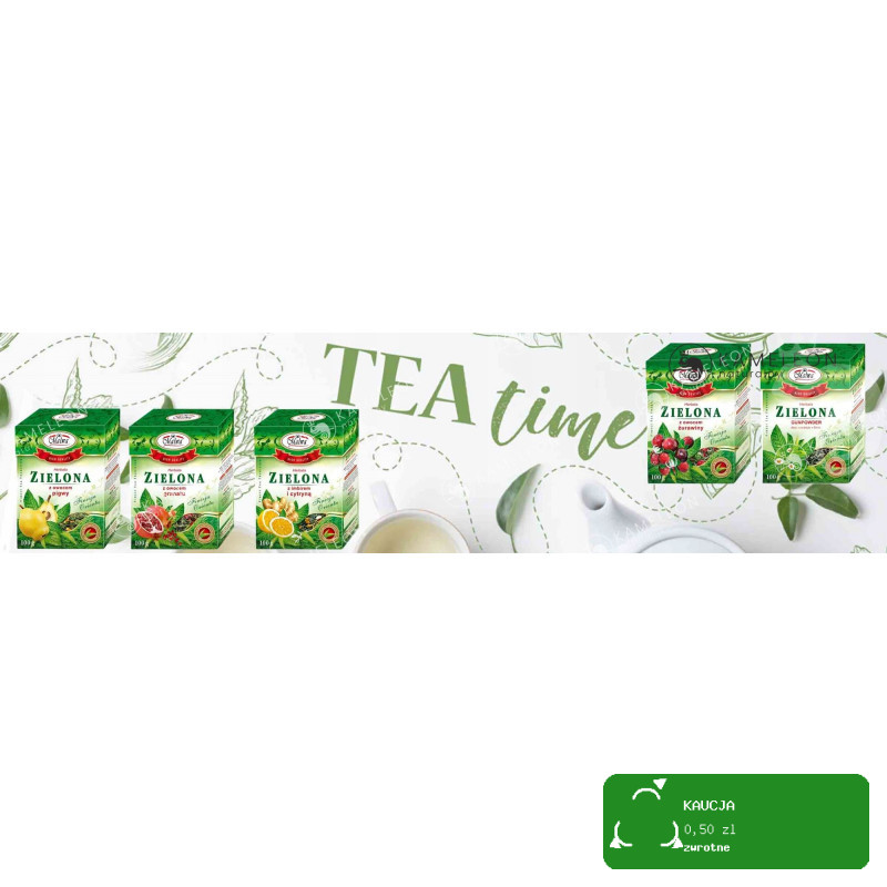 MALWA HERBATA ZIELONA PREMIUM SMAKOWA AROMATYZOWANA ŻURAWINA 100g 0,1KG