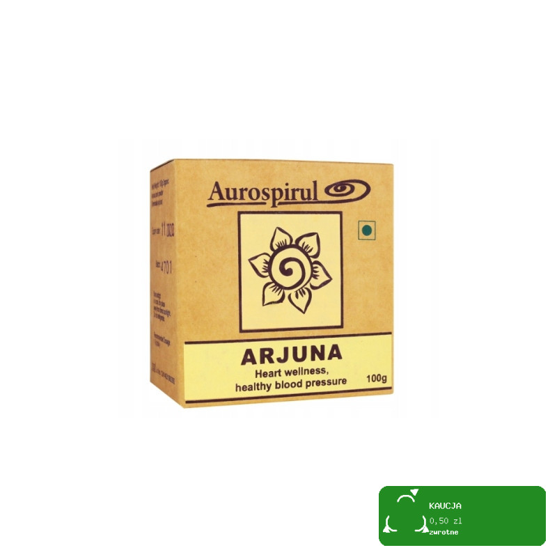 Aurospirul ARJUNA proszek 100g wsparcie: UKŁAD KRĄŻENIA SERCE KRÓTKA DATA