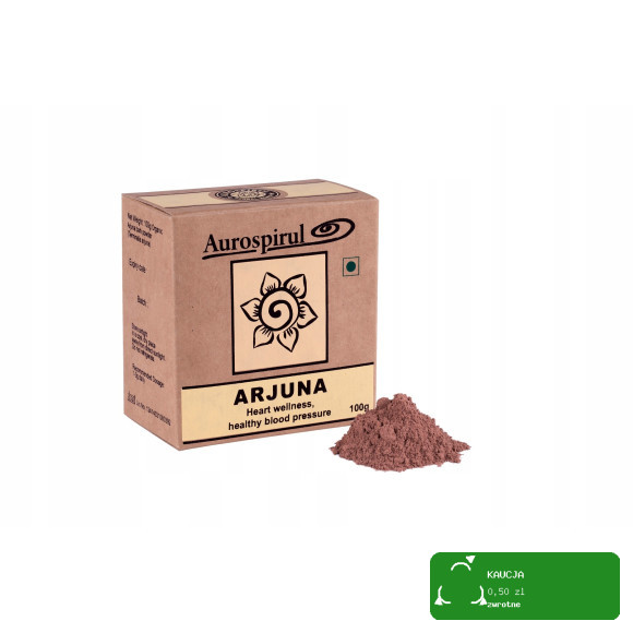 Aurospirul ARJUNA proszek 100g wsparcie: UKŁAD KRĄŻENIA SERCE KRÓTKA DATA