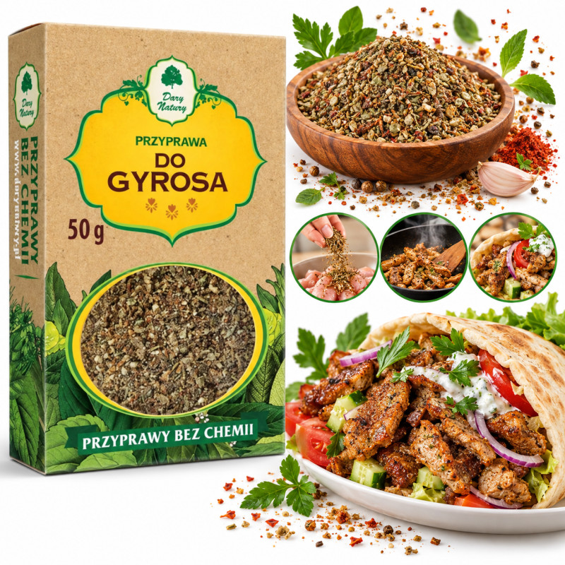 Dary Natury PRZYPRAWA DO GYROSA 50g Przyprawy Bez Chemii