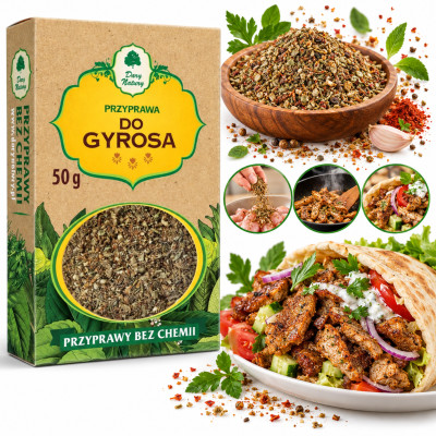 Dary Natury PRZYPRAWA DO GYROSA 50g Przyprawy Bez Chemii