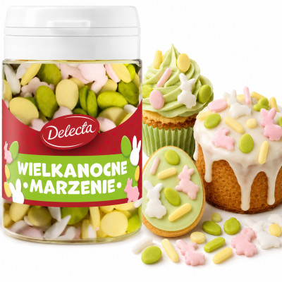 Delecta WIELKANOCNE MARZENIE posypka dekoracje do ciast 48G