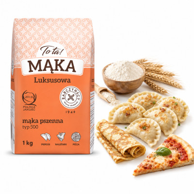 TOTA MĄKA PSZENNA LUKSUSOWA TYP500 Pierogi Naleśniki Pizza ToTa! 1KG