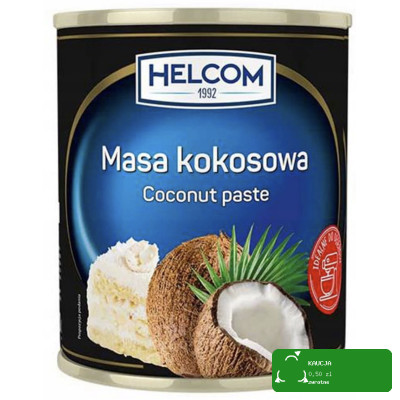 Helcom MASA KOKOSOWA KOKOS do ciast naleśników deserów tortów 430g puszka