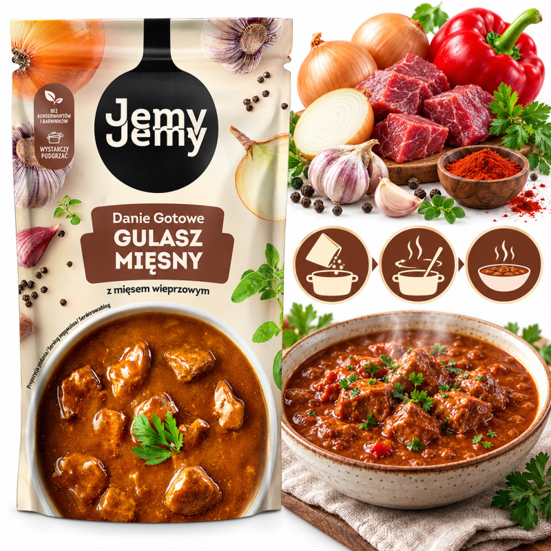 Profi JEMY JEMY DANIE GOTOWE GULASZ MIĘSNY 360g