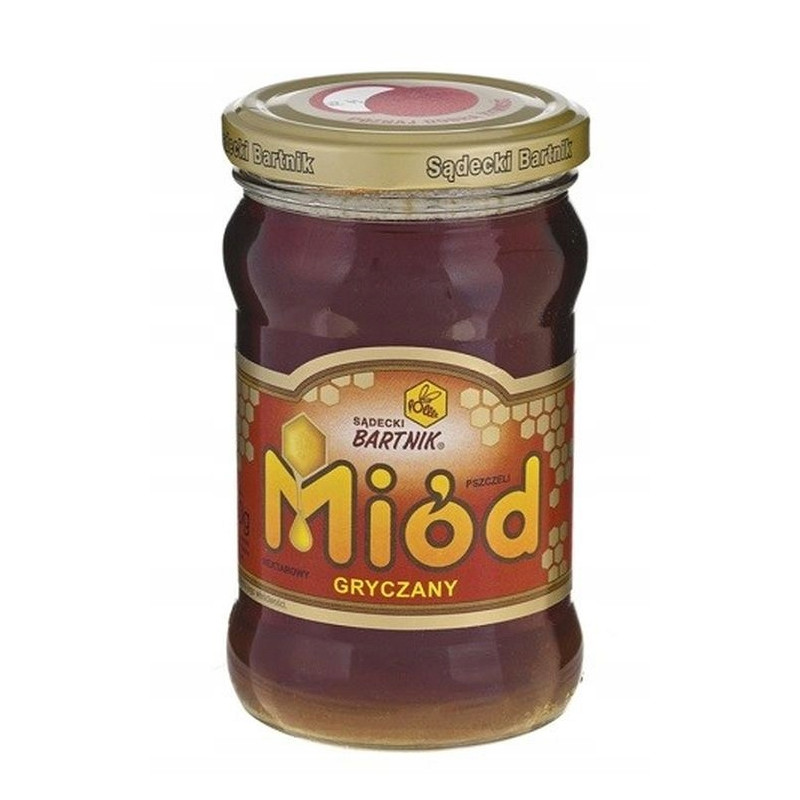 MIÓD PSZCZELI NEKTAROWY GRYCZANY ciemny 400g 0,4KG słoik BARTNIK SĄDECKI