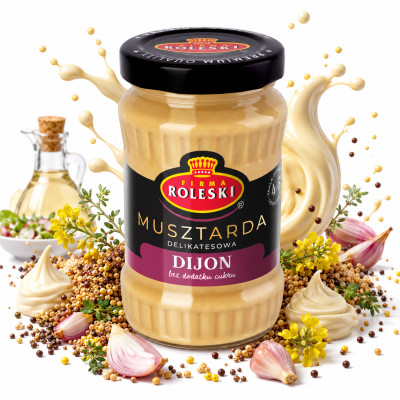 ROLESKI MUSZTARDA Dijon 175g  (słoik)