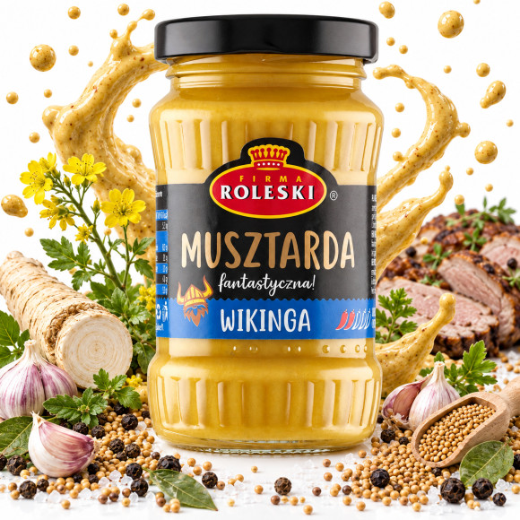 ROLESKI MUSZTARDA Wikinga 175g (słoik)