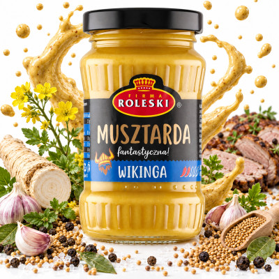 ROLESKI MUSZTARDA Wikinga 175g (słoik)