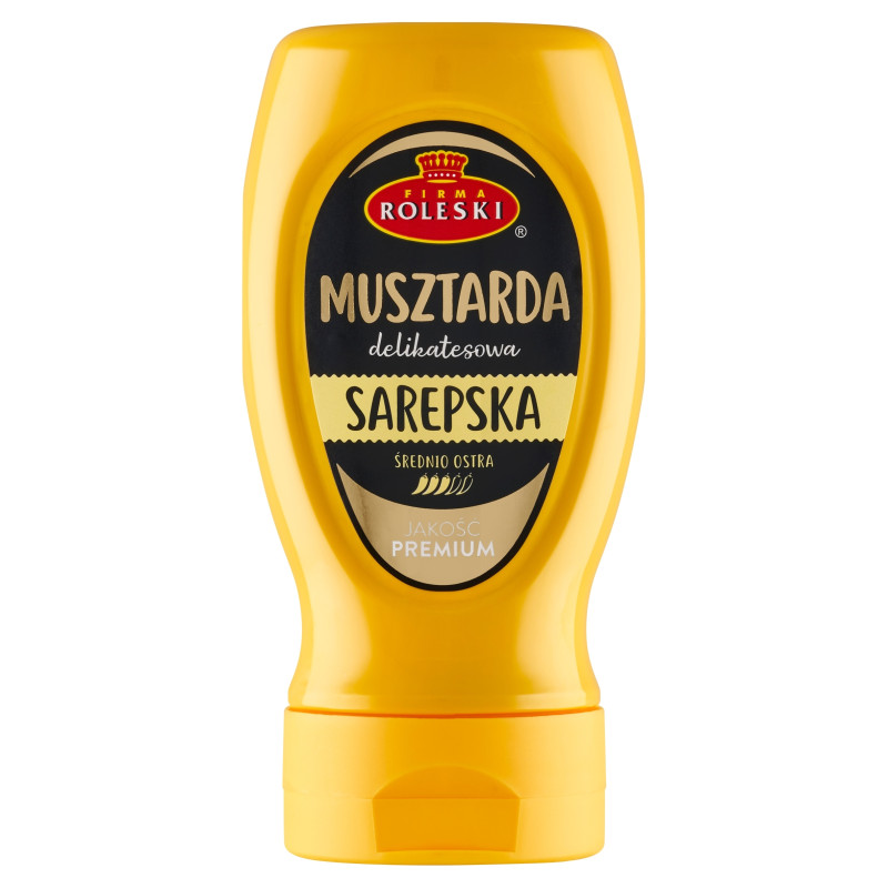ROLESKI MUSZTARDA Delikatesowa Sarepska 275G (żółta mała) KRÓTKA DATA