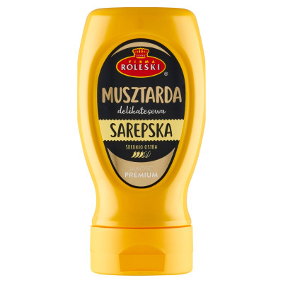 ROLESKI MUSZTARDA Delikatesowa Sarepska 275G (żółta mała) KRÓTKA DATA