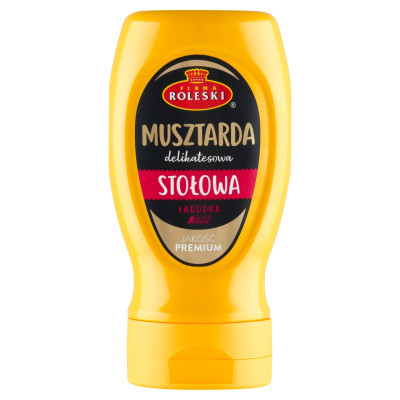 ROLESKI MUSZTARDA Delikatesowa Stolowa 275G (żółta mała) KRÓTKA DATA