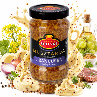 ROLESKI MUSZTARDA Francuska 175g (słoik)