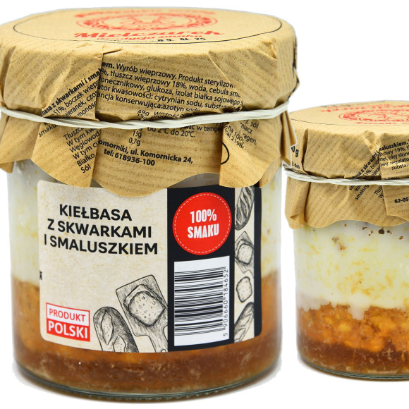 Mielczarek KIEŁBASA Z SKWARKAMI I SMALUSZKIEM smalcem 330G 0,33KG