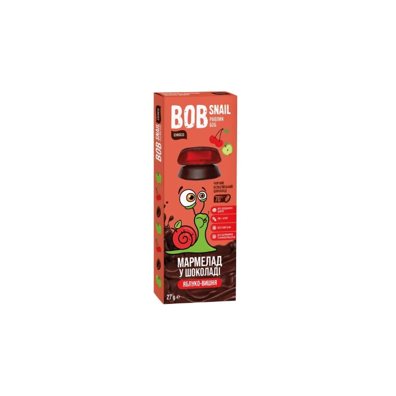 BOB SNAIL JELLY W CZEKOLADZIE WIŚNIA 27g