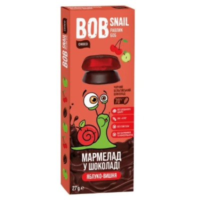 BOB SNAIL JELLY W CZEKOLADZIE WIŚNIA 27g
