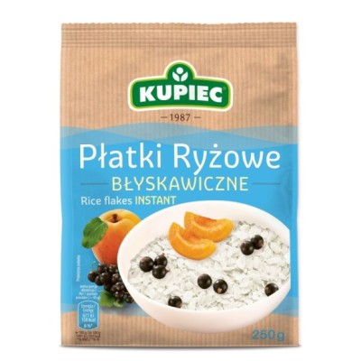Kupiec PŁATKI RYŻOWE BŁYSKAWICZNE 250g 0,25KG