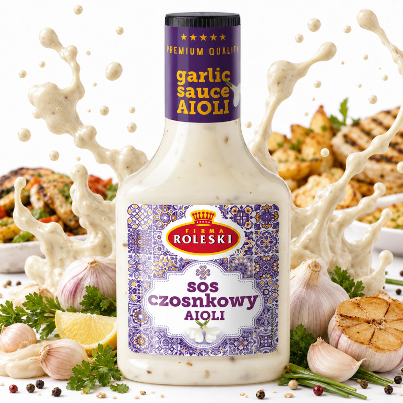 Roleski SOS Czosnkowy AIOLI sos majonezowy z czosnkiem 300G
