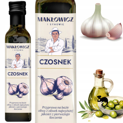 Makłowicz OLIWA Z OLIWEK CZOSNEK CZOSNKOWA extra virgin 250ml KRÓTKA DATA