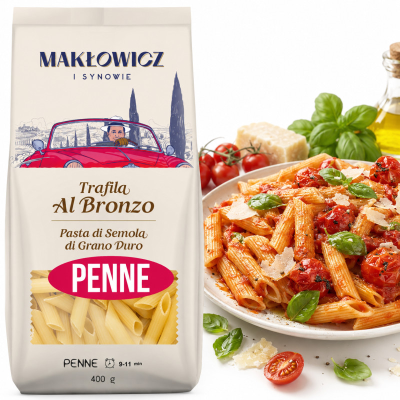 Makłowicz  MAKARON PENNE rurki do sosów zapiekanek zup zupy 400g