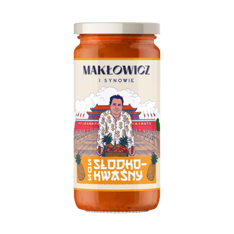 Makłowicz SOS SŁODKO-KWAŚNY Pomidory Ananas Pędy Bambusa Papryka 400g nr2