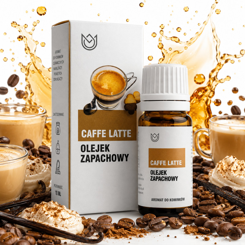 OLEJEK ZAPACHOWY ETERYCZNY CAFFE LATTE 10ml KAWA Z MLEKIEM kawowy zapach