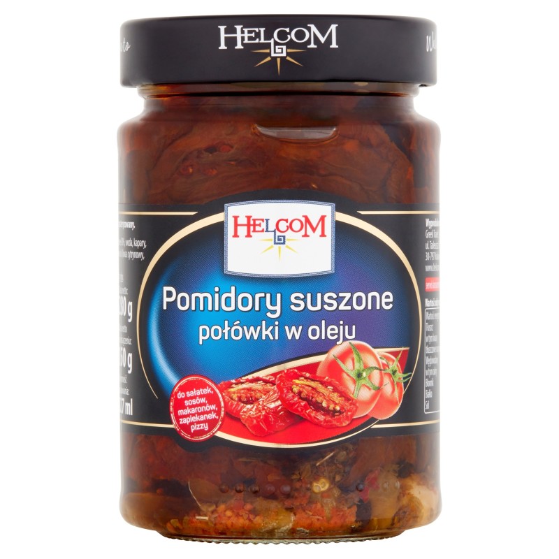 Helcom POMIDORY SUSZONE POŁÓWKI w OLEJU do sałatek sosów