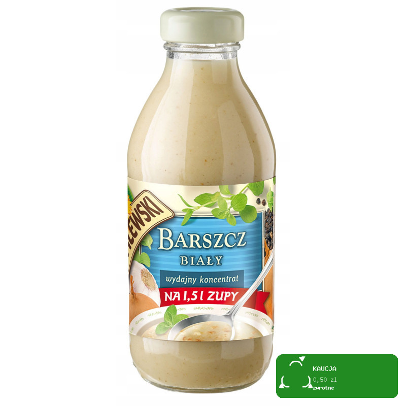 Kowalewski BARSZCZ BIAŁY ŻYTNI Wydajny KONCENTRAT BARSZCZU 320ML na 1,5L