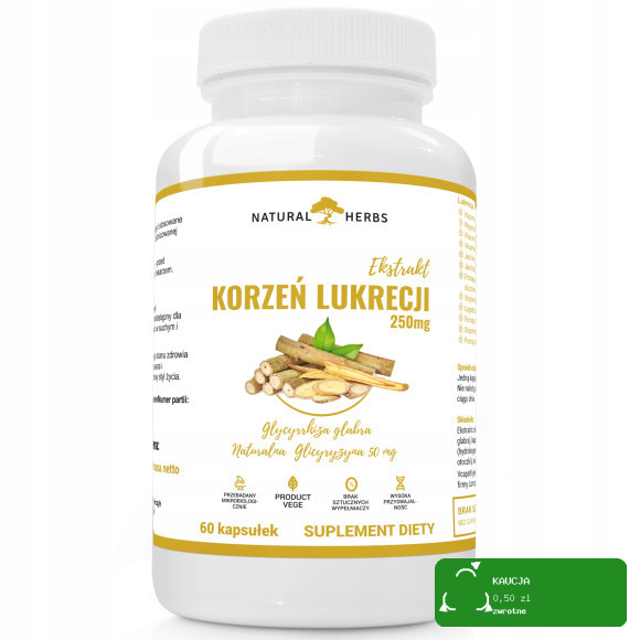 Wish KORZEŃ LUKRECJI EKSTRAKT + Glicyryzyna 60kaps wsparcie PRZECIWZAPALNE