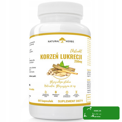 Wish KORZEŃ LUKRECJI EKSTRAKT + Glicyryzyna 60kaps wsparcie PRZECIWZAPALNE