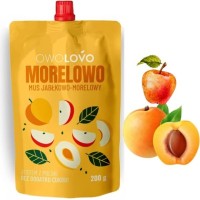 OWOLOVO MORELOWO mus owocowy JABŁKO MORELA bez dodatku