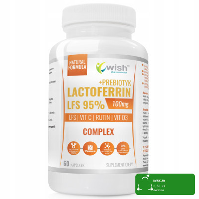 Wish LAKTOFERYNA 100mg LFS 95% WIT C D RUTYNA 60kaps