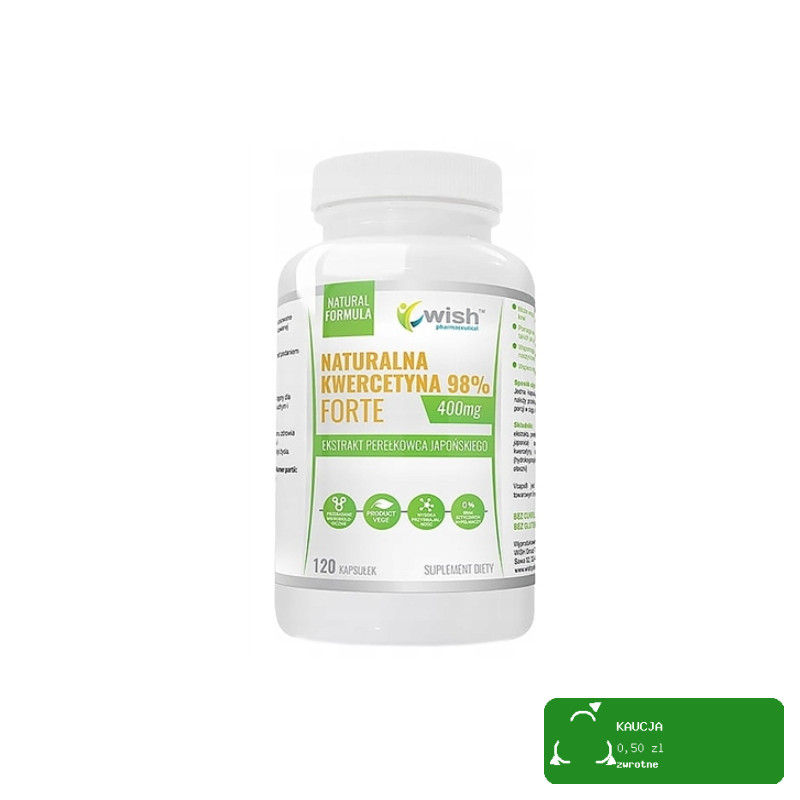 KWERCETYNA FORTE 400mg PERŁOWIEC 120kapsułek wsparcie CIŚNIENIE CHOLESTEROL