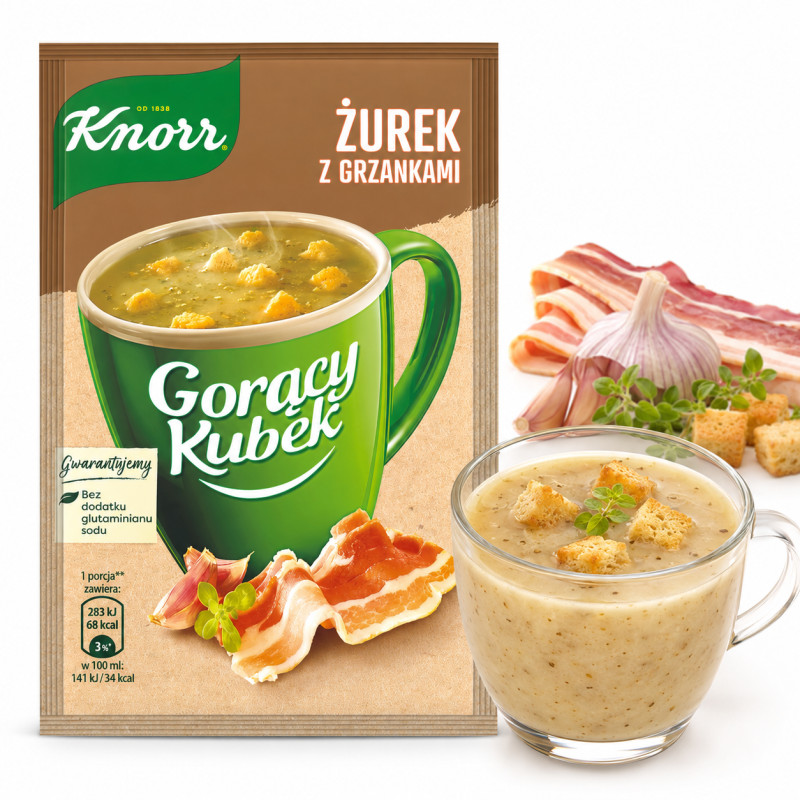 KNORR GORĄCY KUBEK ŻUREK Z GRZANKAMI 17G