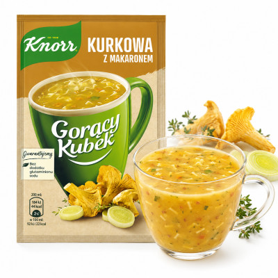 KNORR GORĄCY KUBEK KURKOWA Z MAKARONEM  13G