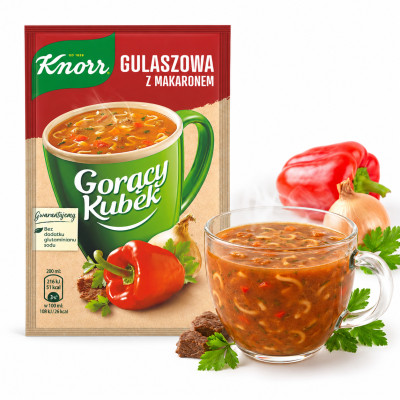 KNORR GORĄCY KUBEK GULASZOWA Z MAKARONEM 16G