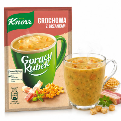 KNORR GORĄCY KUBEK GROCHOWA Z GRZANKAMI 21G