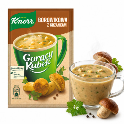 KNORR GORĄCY KUBEK BOROWIKOWA Z GRZANKAMI 15G