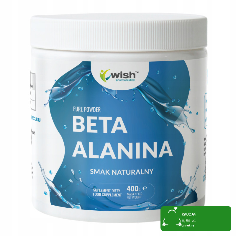 Wish BETA-ALANINA odżywka 400g  przyspiesza pracę mięśni