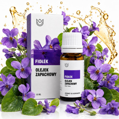 OLEJEK ZAPACHOWY eteryczny FIOŁEK 10ml fiołkowy kwiatowy do kominków