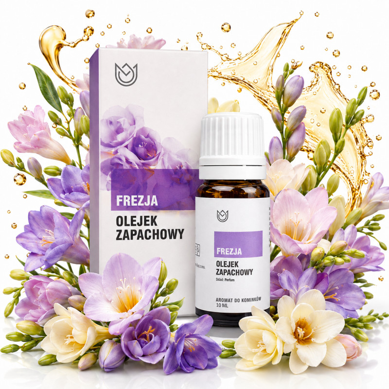 OLEJEK ZAPACHOWY eteryczny FREZJA 10ml kwiatowy wyjątkowy subtelny zapach