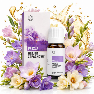 OLEJEK ZAPACHOWY eteryczny FREZJA 10ml kwiatowy wyjątkowy subtelny zapach