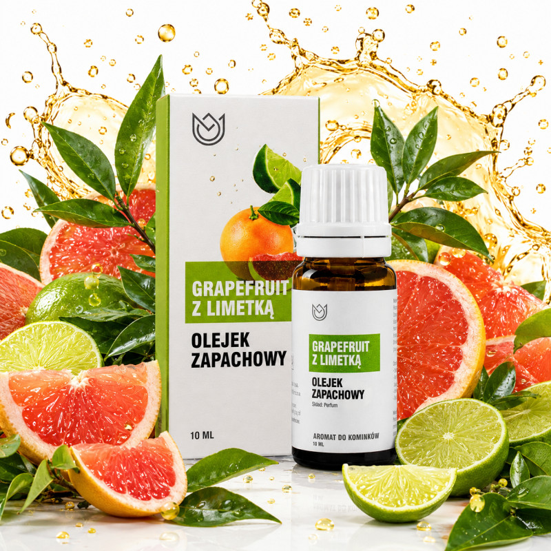 OLEJEK ZAPACHOWY GRAPEFRUIT Z LIMETKĄ LIMONKĄ limonka 10ml CYTRUSOWY cytrus