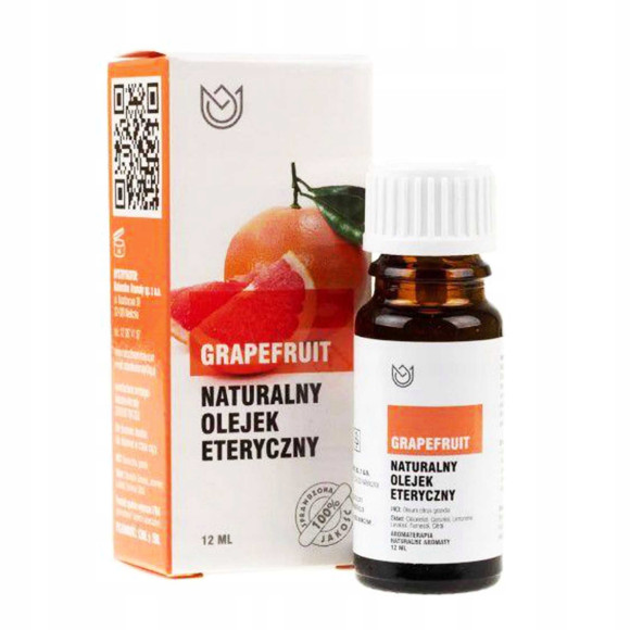 Naturalny OLEJEK ETERYCZNY GRAPEFRUIT Grapefruitowy grejfrut 10ml energia
