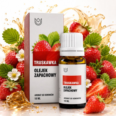 OLEJEK ZAPACHOWY eteryczny TRUSKAWKA Truskawkowy 10ml owocowy soczysty