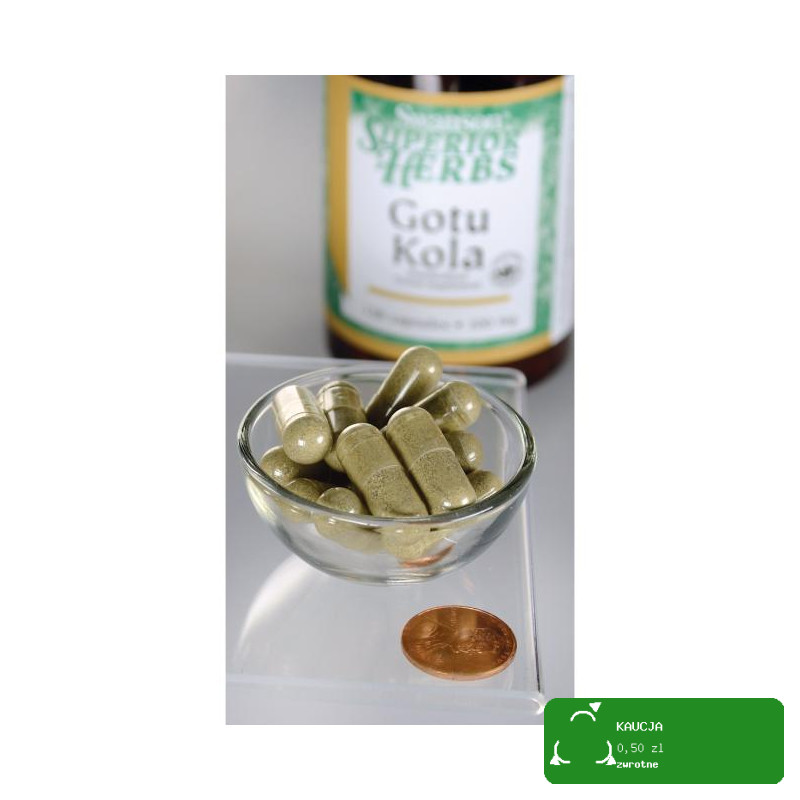Swanson GOTU KOLA 435mg 60kaps wsparcie PAMIĘĆ FUKCJE POZNAWCZE GOJENIE RAN