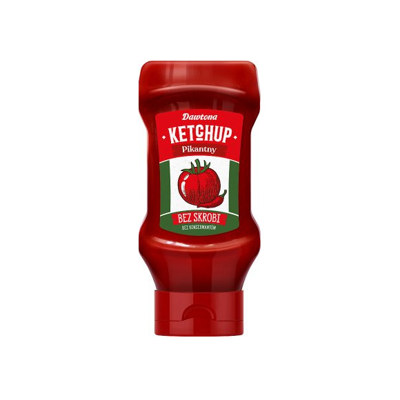 Dawtona KETCHUP PIKANTNY 100%  bez konserwantów Butelka 450g