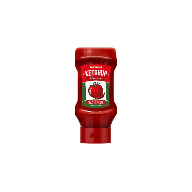 Dawtona KETCHUP PIKANTNY 100%  bez konserwantów Butelka 450g