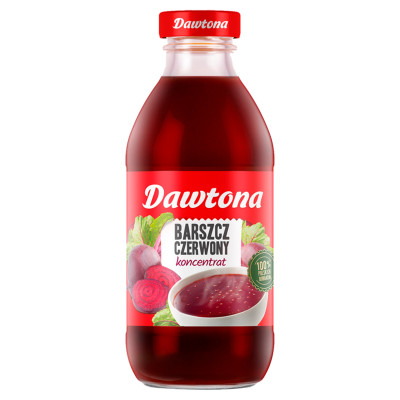 BARSZCZ CZERWONY koncentrat BARSZCZU CZERWONEGO 300ml 0,3L butelka DAWTONA