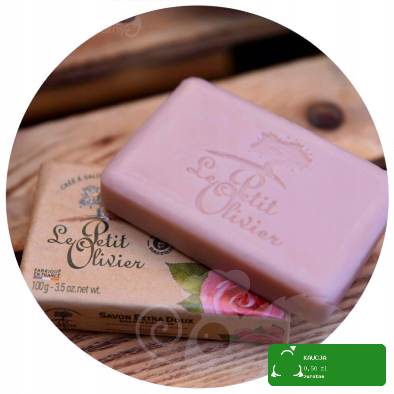 LE PETITI OLIVIER Mydło francuskie EXTRA DELIKATNE RÓŻA RÓŻANE ROSE 100g